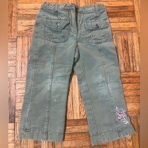 Janie and Jack Olive Green Cargo Pants